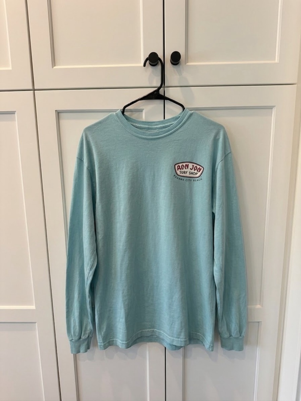 Ron Jon Unisex Long Sleeve Tee in Light Aqua